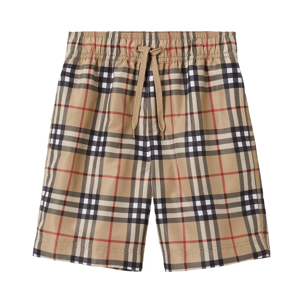 Burberry Kids Vintage Check Swim Shorts Archive Beige