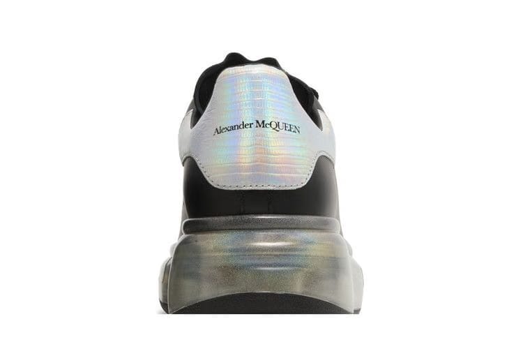 Alexander McQueen Wmns Oversized Sneaker 'Black Holo Silver'