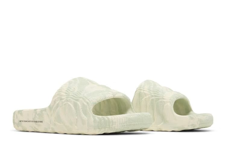 Adidas Adilette 22 Slide Cream White Linen Green
