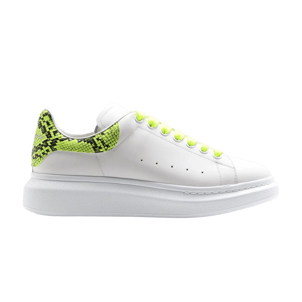 Alexander McQueen Oversized Sneaker White Fluo Yellow Python