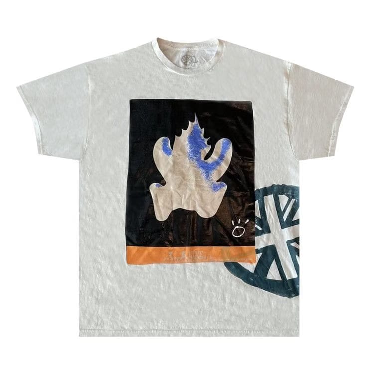 Cactus Jack by Travis Scott O2 Live Burning Man T-Shirt Off White