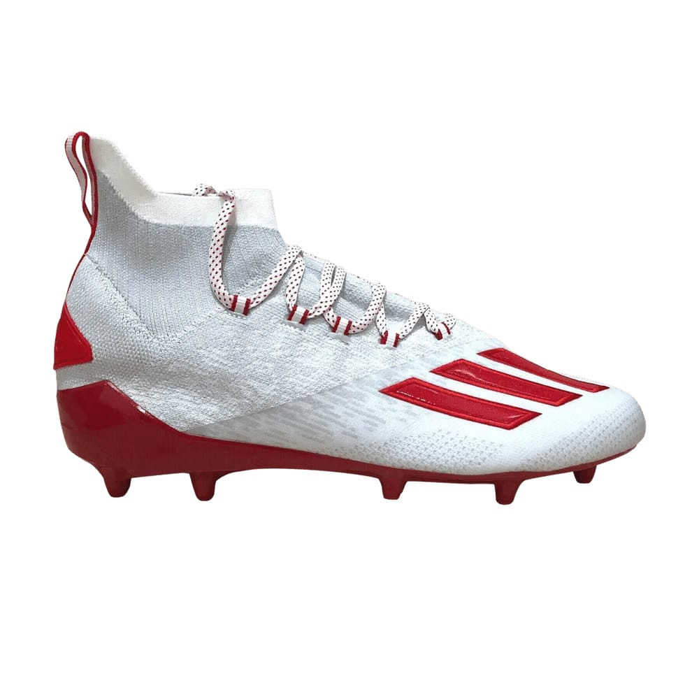 Adidas Adizero Primeknit Cleat Light Grey Red