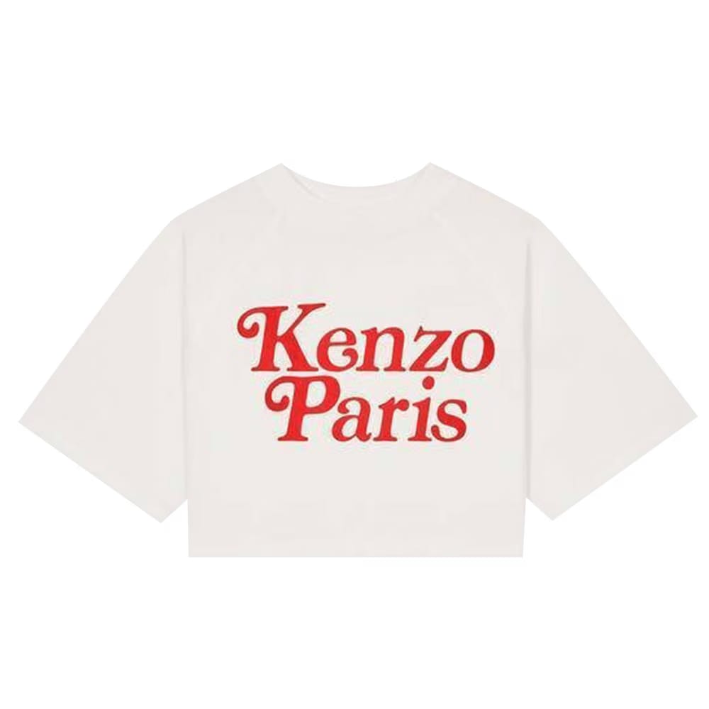 Kenzo x Verdy Boxy Cropped T-Shirt Off White