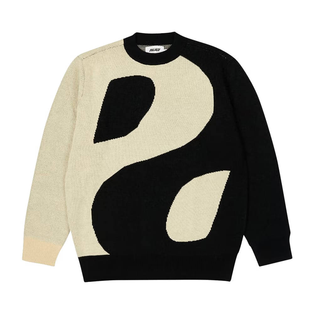 Palace Yin Yang Knit Cream/Black