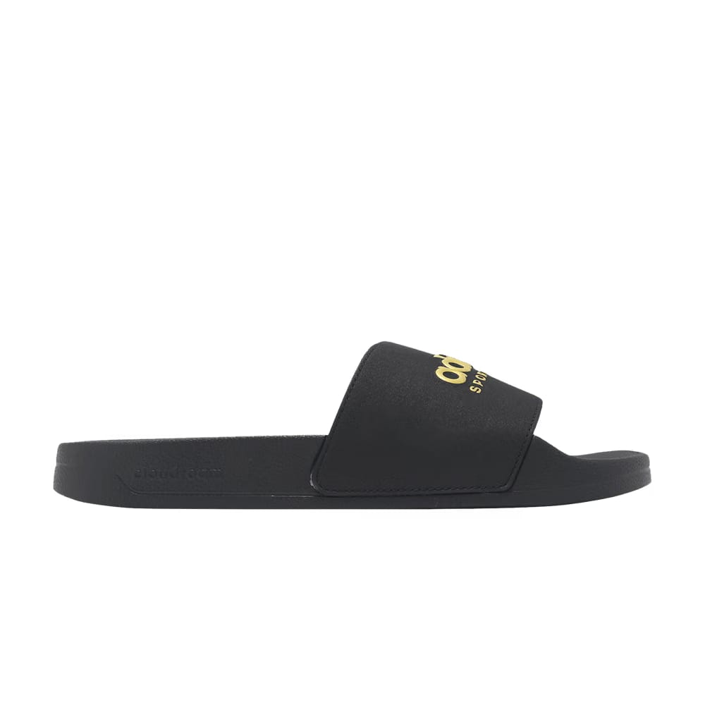 Adidas Adilette Shower Slide Black Matte Gold