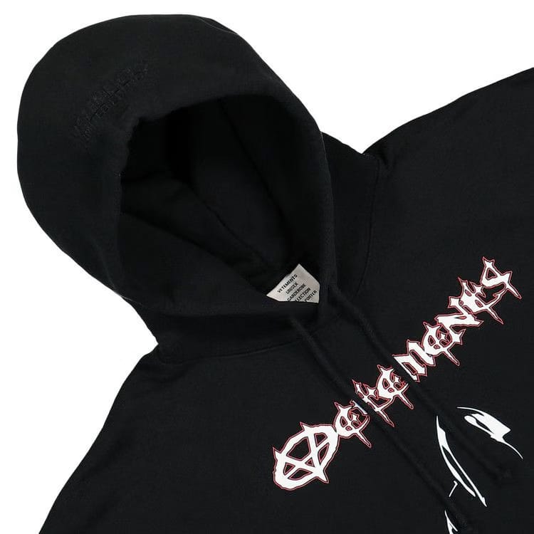 Vetements Logo Hoodie Black
