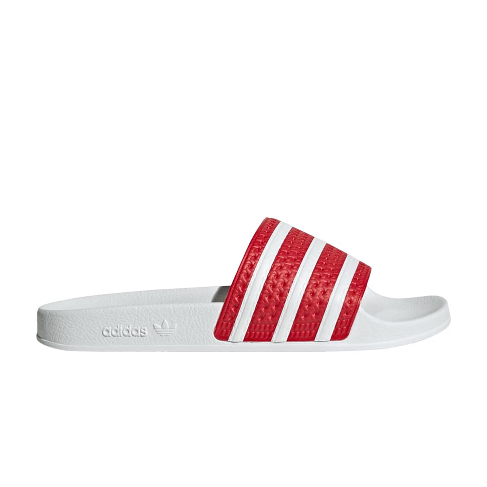 Adidas Adilette Slides Better Scarlet White