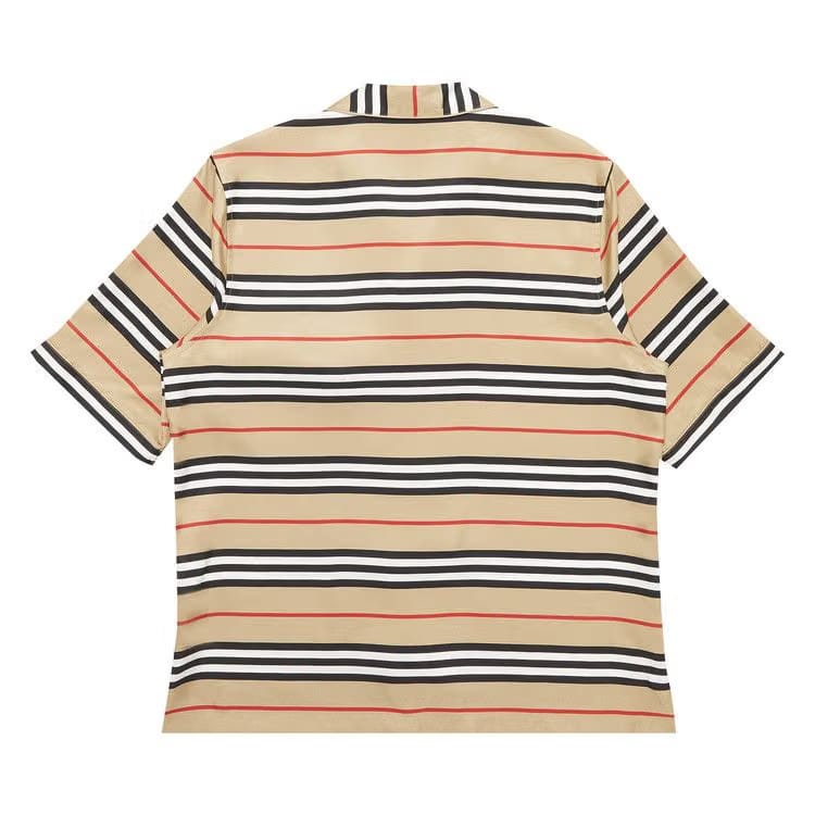 Supreme x Burberry Icon Stripe Silk Pyjama Shirt (Burberry Exclusive) Dusty Pink