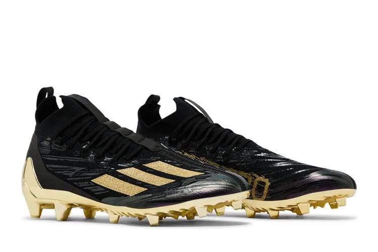 Adidas Adizero Primeknit Cleats Black Gold Metallic