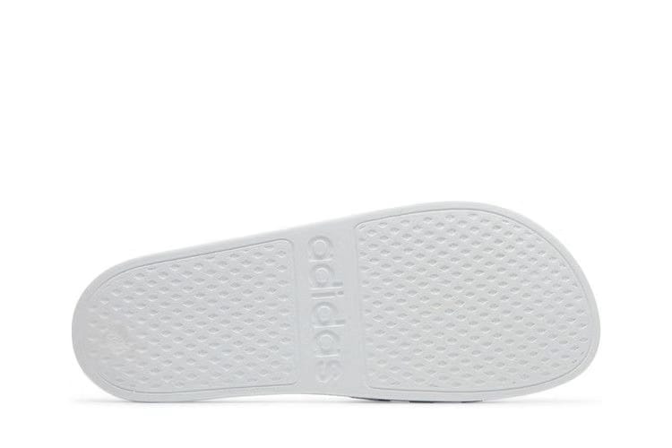 Adidas Adilette Aqua Slides White Platinum Metallic