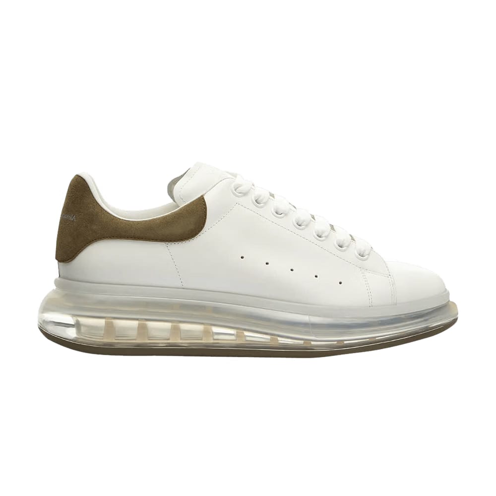 Alexander McQueen Oversized Sneaker Clear Sole - White Sea Green
