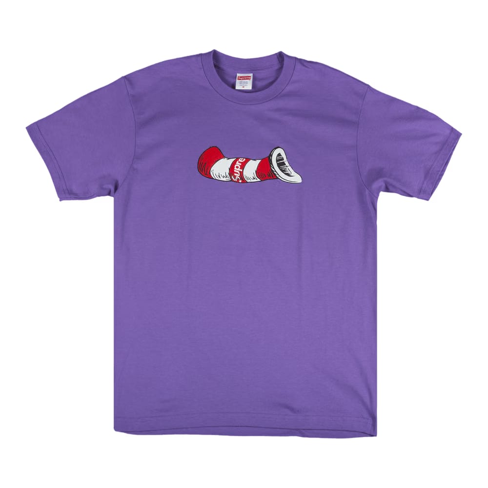 Supreme Cat In The Hat T-Shirt Purple
