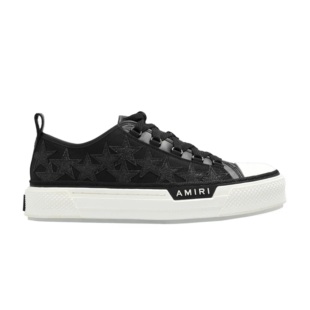 Amiri Stars Court Low Black Glitter
