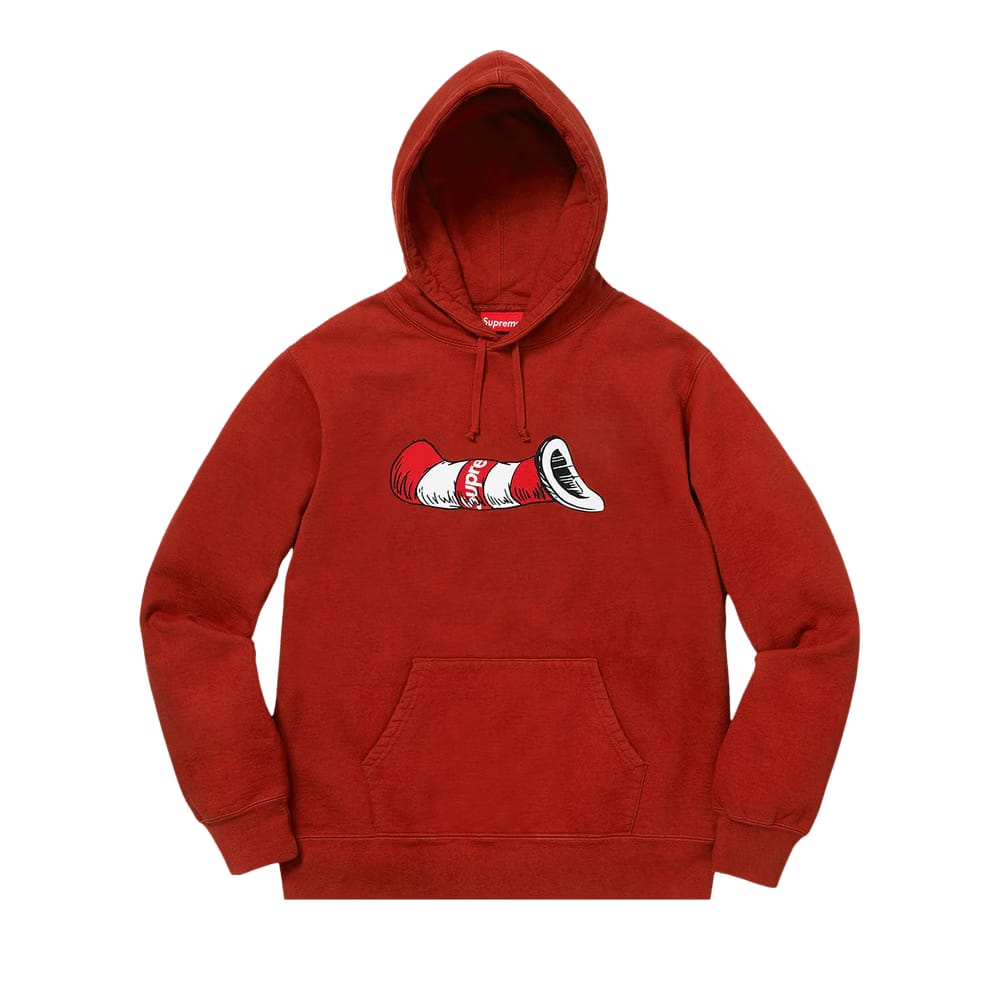 Supreme Cat in the Hat Hoodie Rust