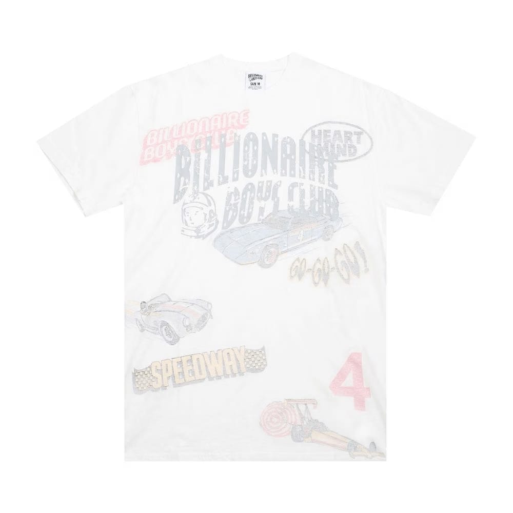 Billionaire Boys Club Retro Speed Knit T-Shirt White