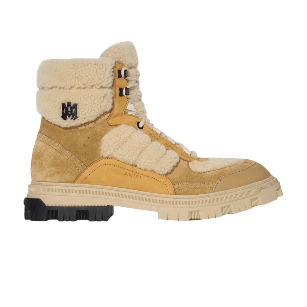 Amiri Shearling Workman Boot Tan