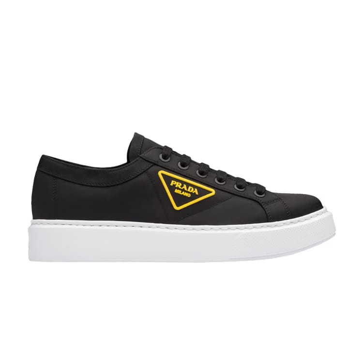 Prada Nylon Gabardine Wheel Low Black Yelloww