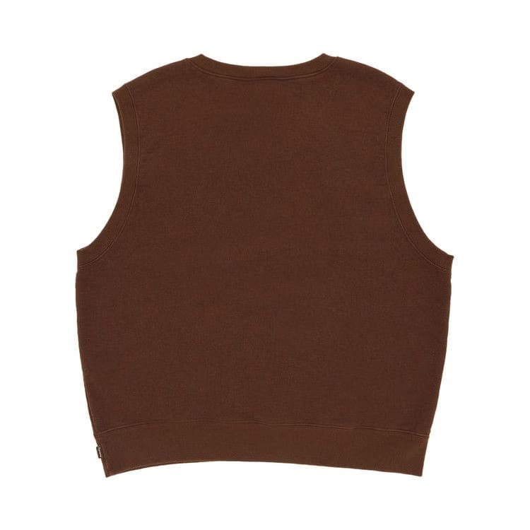 Supreme Sweatshirt Vest Brown