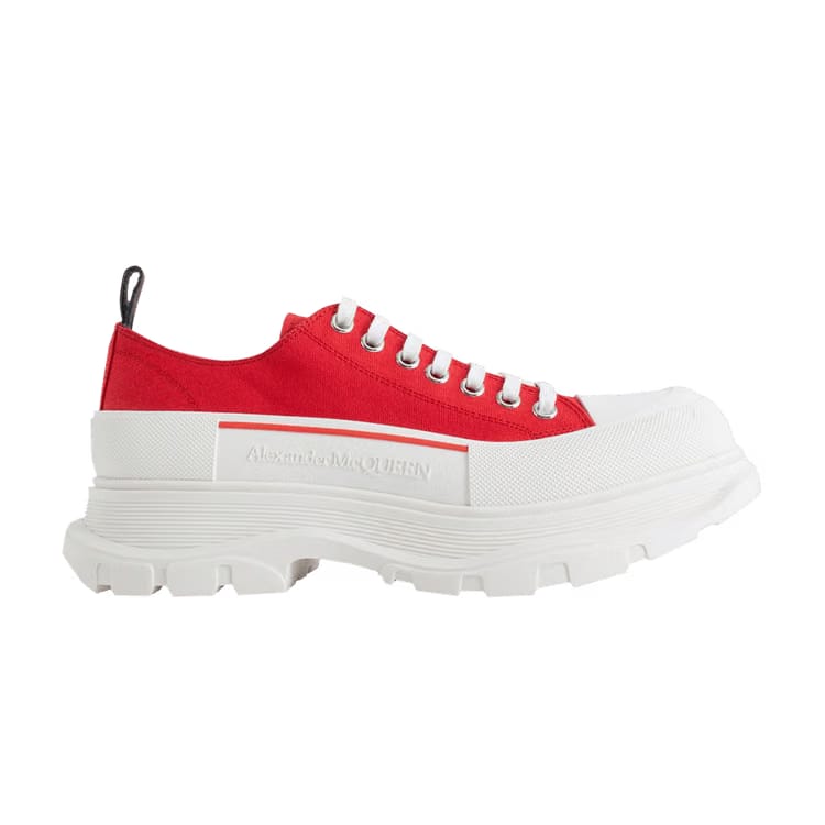 Alexander McQueen Tread Slick Lace Up Lust Red
