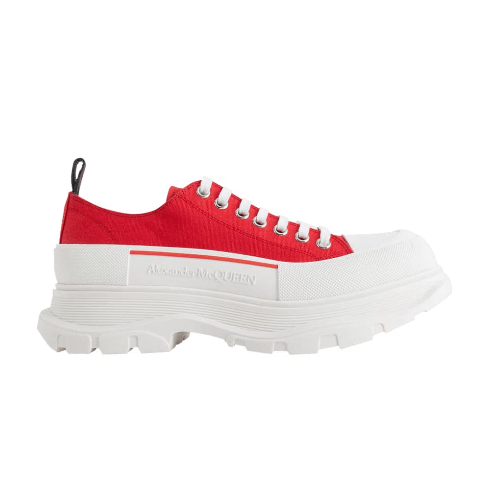 Alexander McQueen Tread Slick Lace Up Lust Red