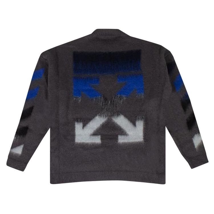 Off-White Diag Brushed Knitwear Grey