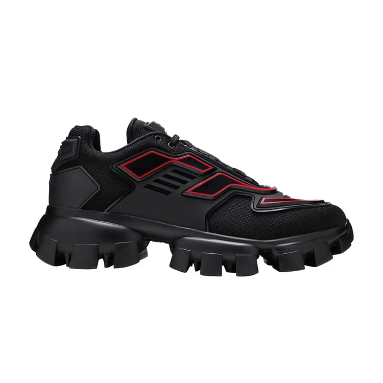 Prada Cloudbust Thunder Knit Black Red