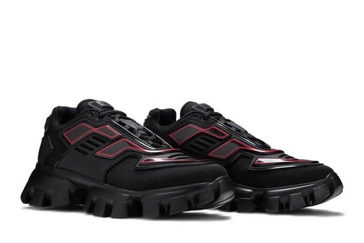 Prada Cloudbust Thunder Knit Black Red