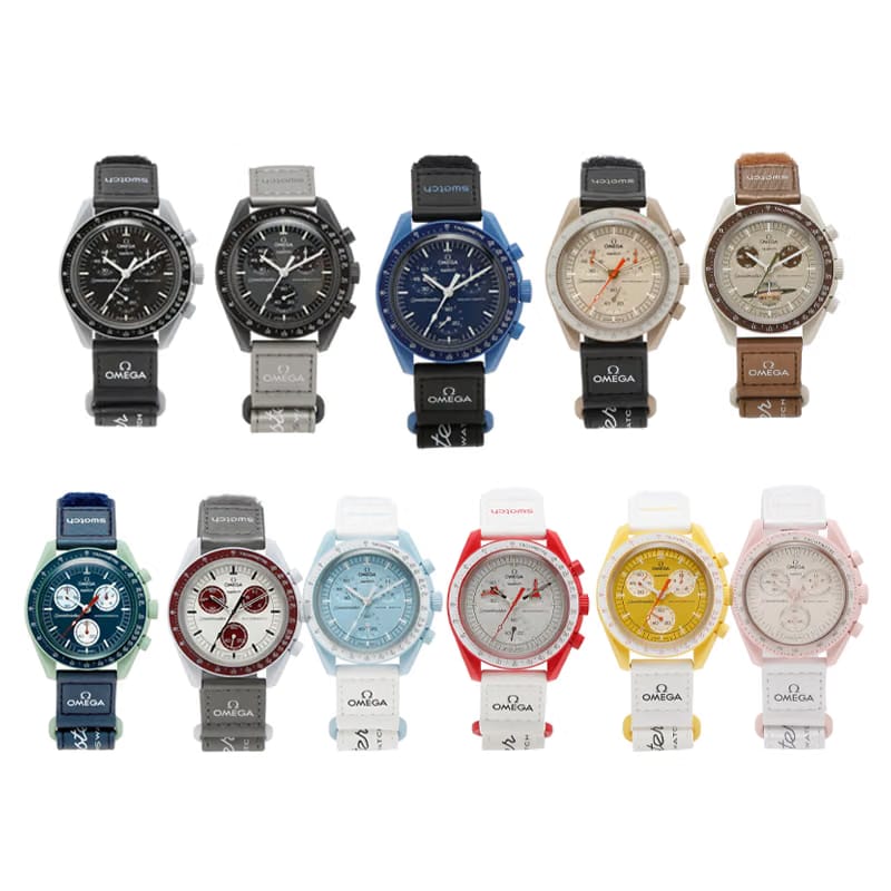 Swatch x Omega Bioceramic Moon Full Collection Set of 11