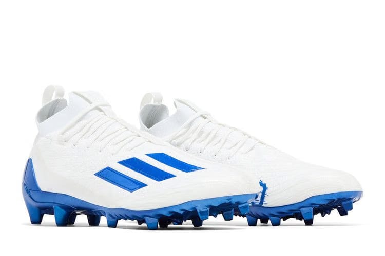 Adidas Adizero Primeknit Cleats White Royal Blue