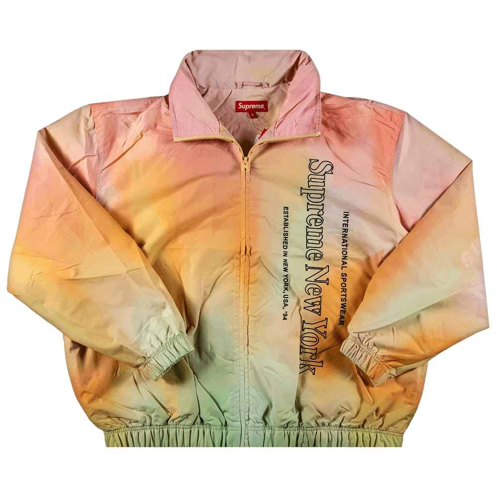 Supreme Side Logo Track Jacket Yellow Gradient