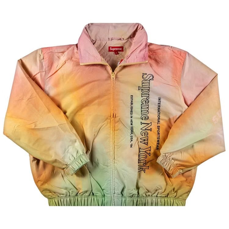 Supreme Side Logo Track Jacket Yellow Gradient