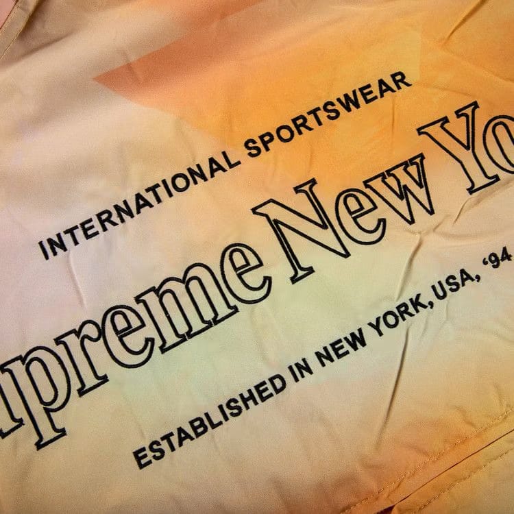 Supreme Side Logo Track Jacket Yellow Gradient