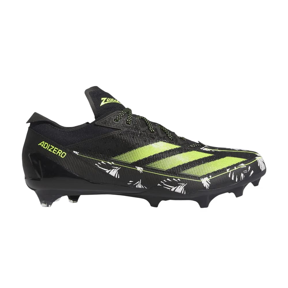 Zubaz x adidas Adizero Electric Black Solar Yellow Leaves