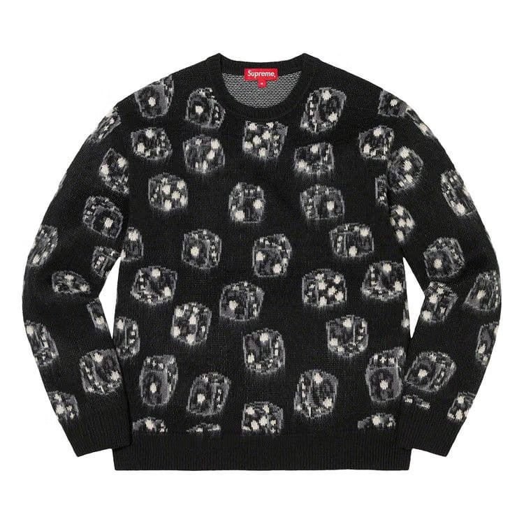 Supreme Dice Sweater Black
