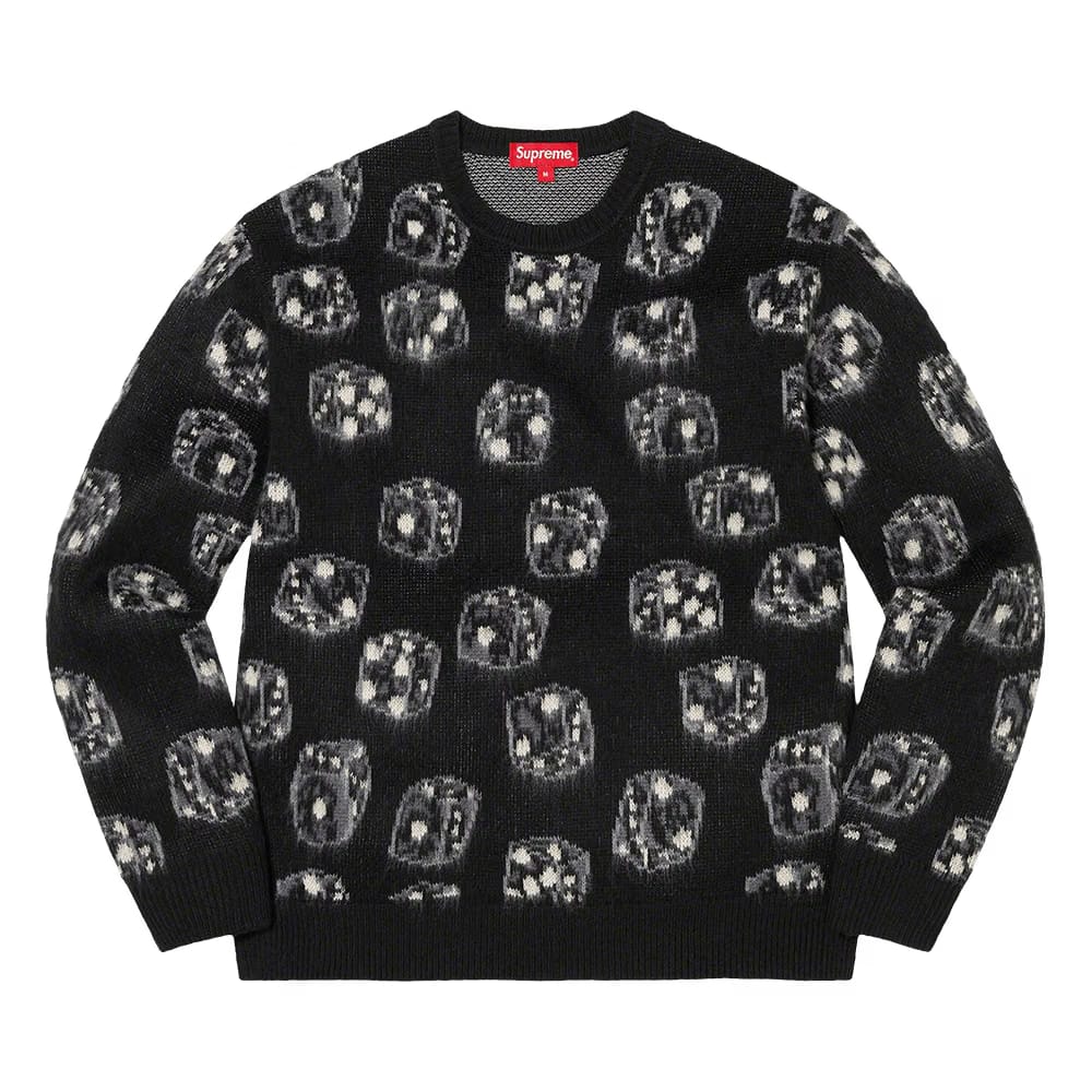 Supreme Dice Sweater Black