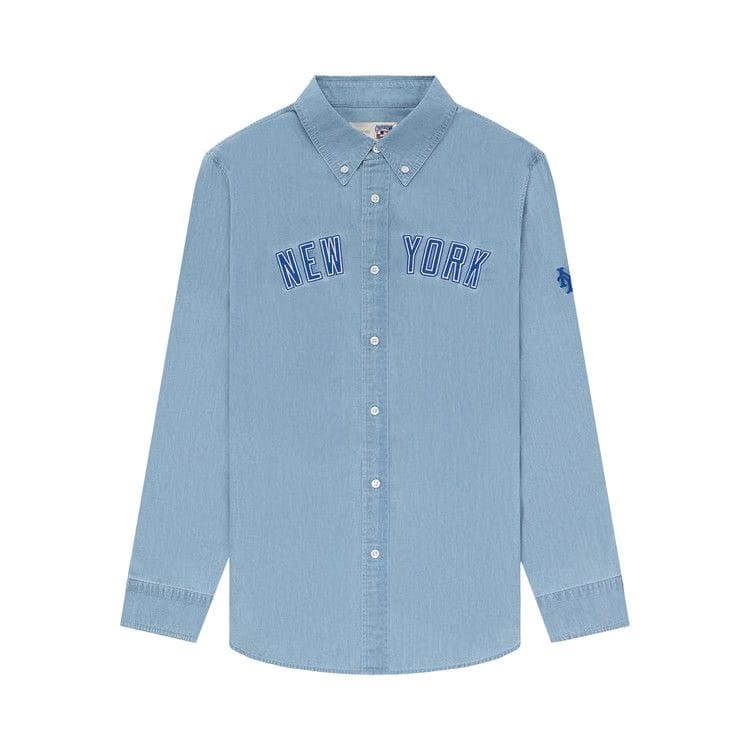 Aimé Leon Dore x New York Mets Chambray Shirt Light Washed