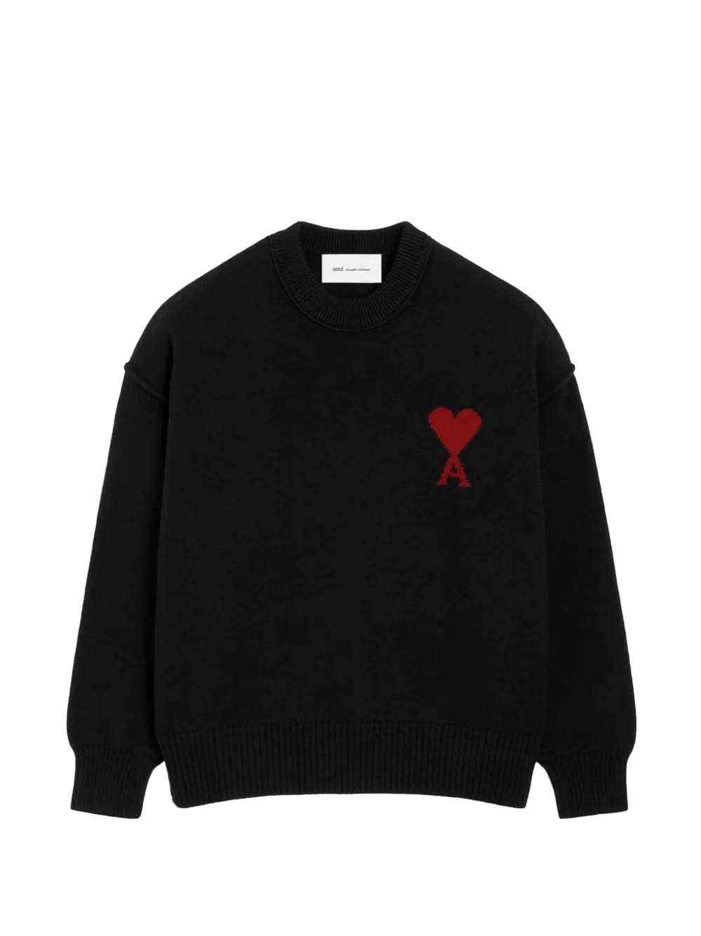 AMI Paris Ami De Coeur crew-neck wool sweater