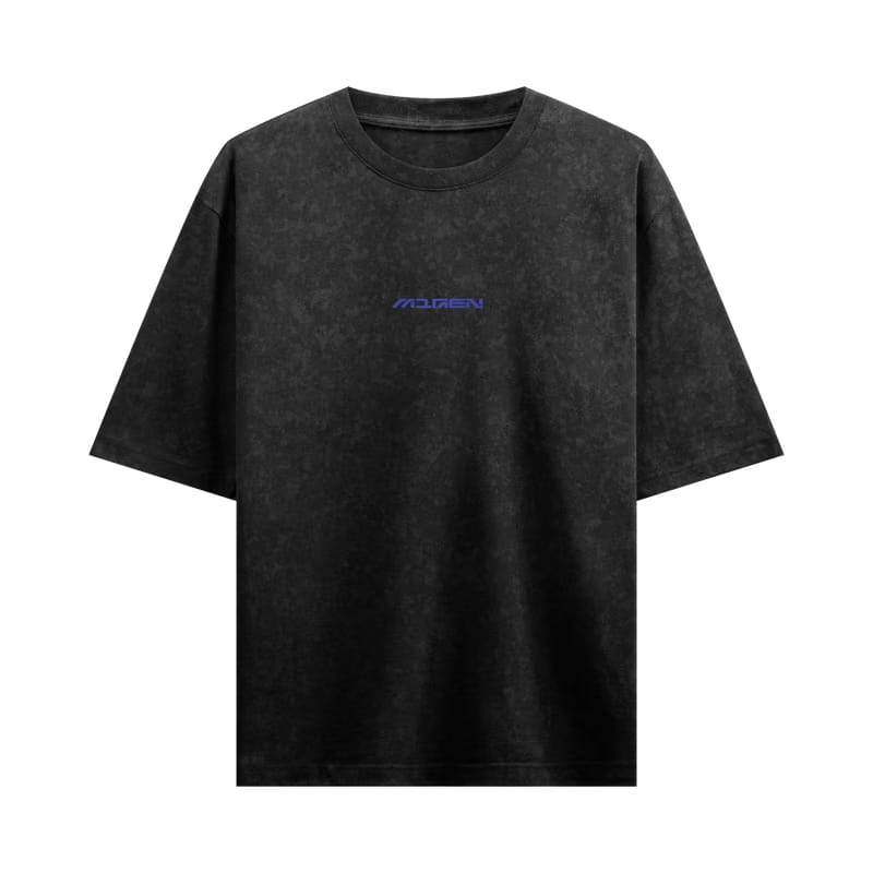 Myugen Urban Trash Acid Wash Oversized T-Shirt Black