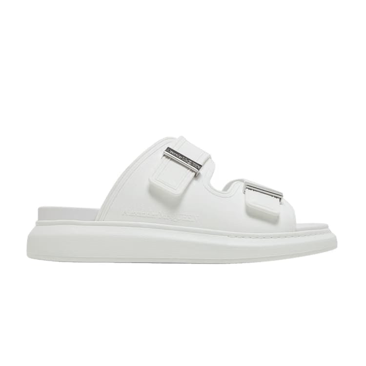 Alexander McQueen Hybrid Double Buckle Sandal New Ivory