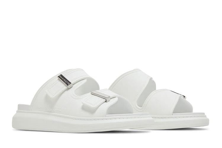 Alexander McQueen Hybrid Double Buckle Sandal New Ivory