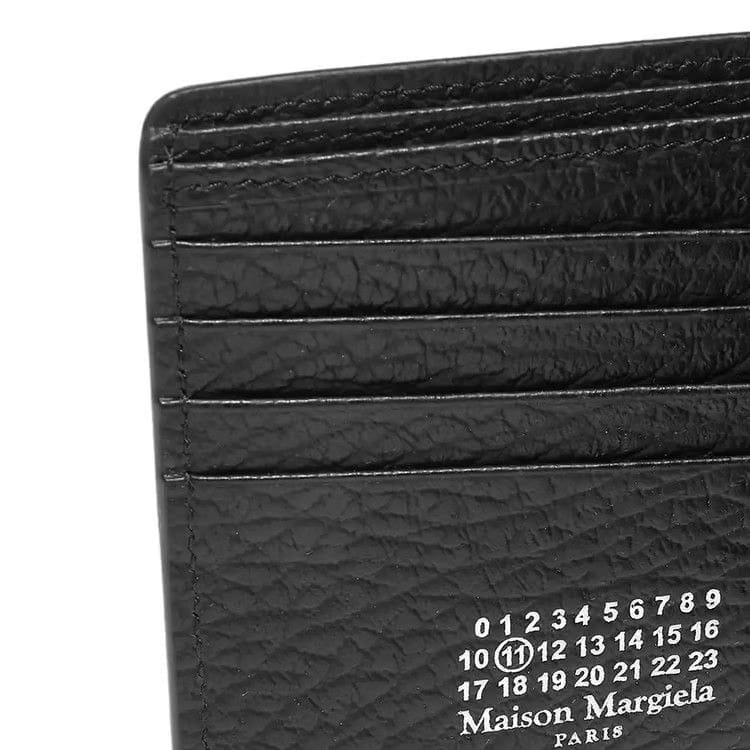 Maison Margiela Embossed Grain Bifold Black