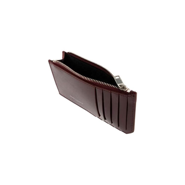 Saint Laurent Zip Wallet Bordeaux