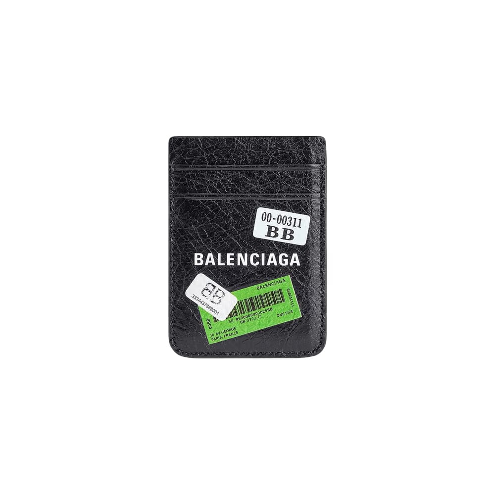Balenciaga Cash Magnet Card Holder Black/Multicolor