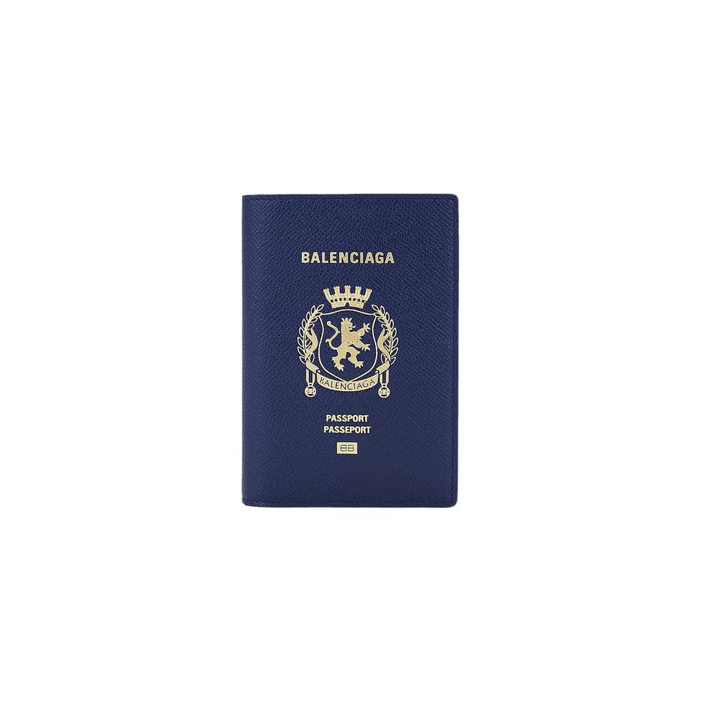 Balenciaga Passport Holder Blue