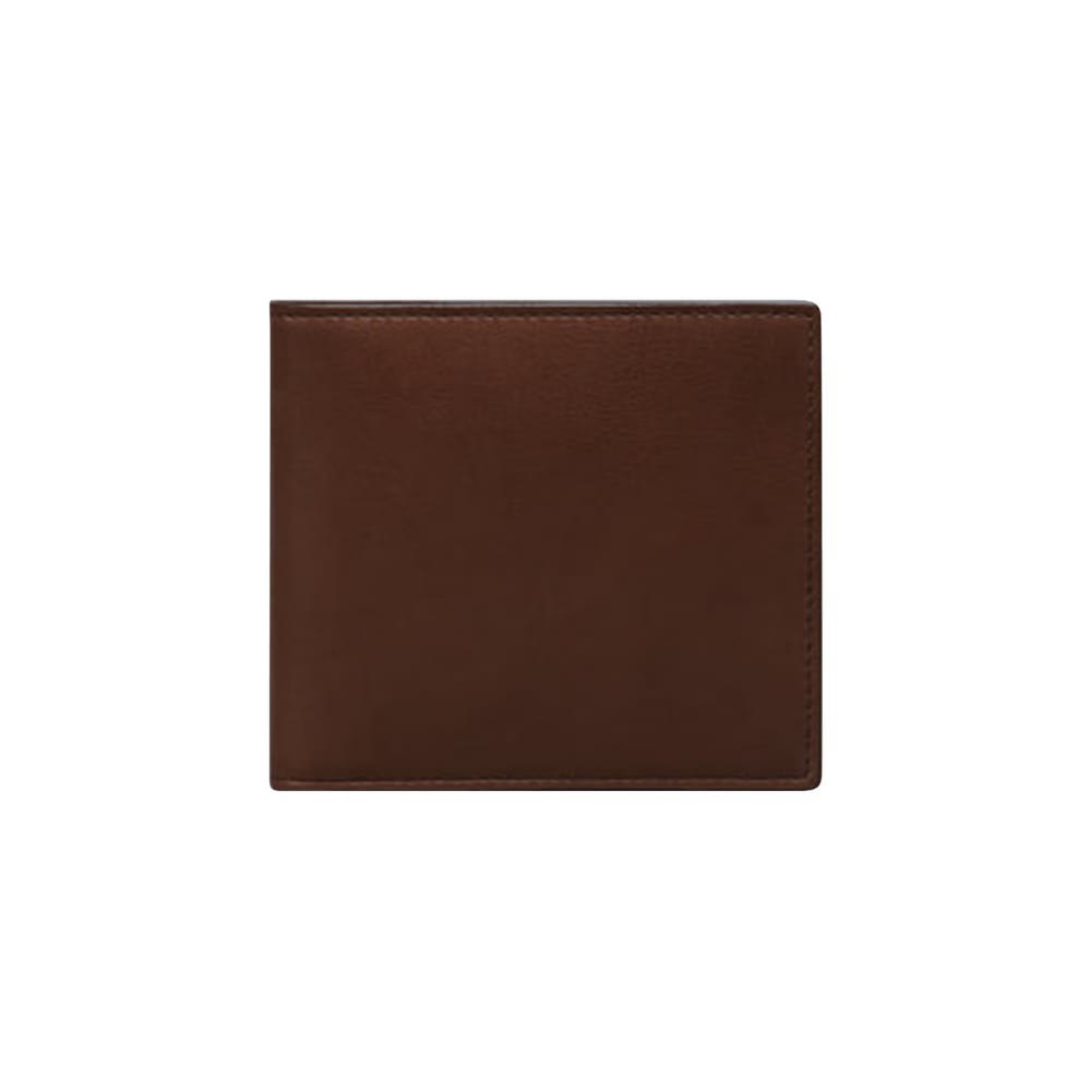 Thom Browne Billfold in Soft Calf Dark Brown