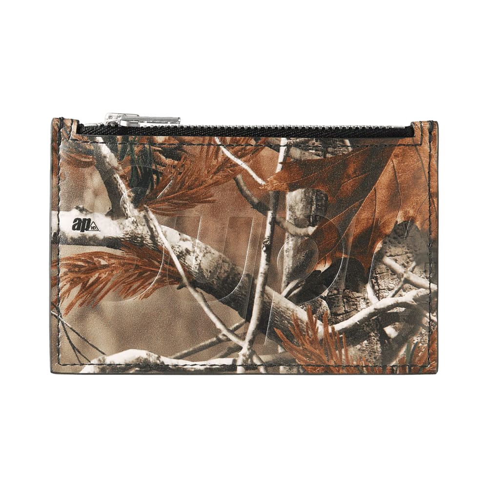 Supreme Leather Zip Card Holder Realtree AP Camo