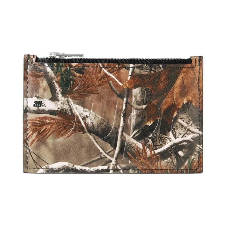 Supreme Leather Zip Card Holder Realtree AP Camo