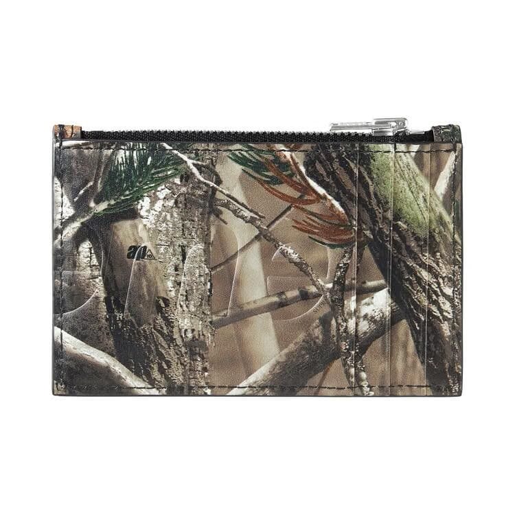 Supreme Leather Zip Card Holder Realtree AP Camo