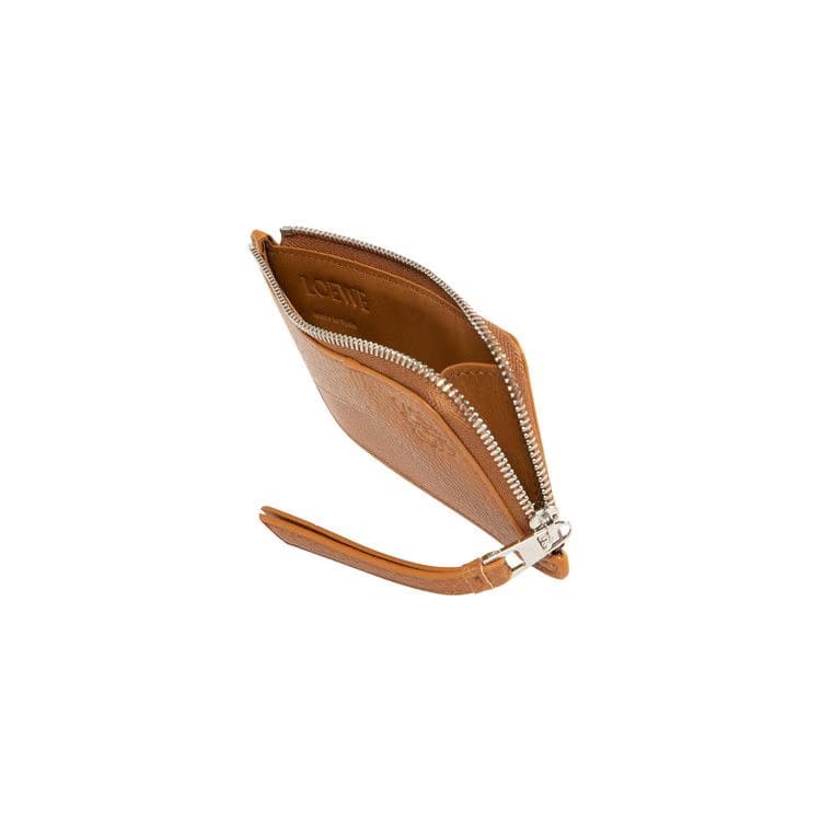 Loewe Puzzle Edge Coin Card Holder Light Canyon Brown