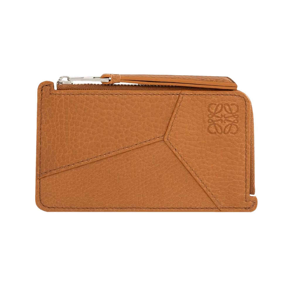 Loewe Puzzle Edge Coin Card Holder Light Canyon Brown